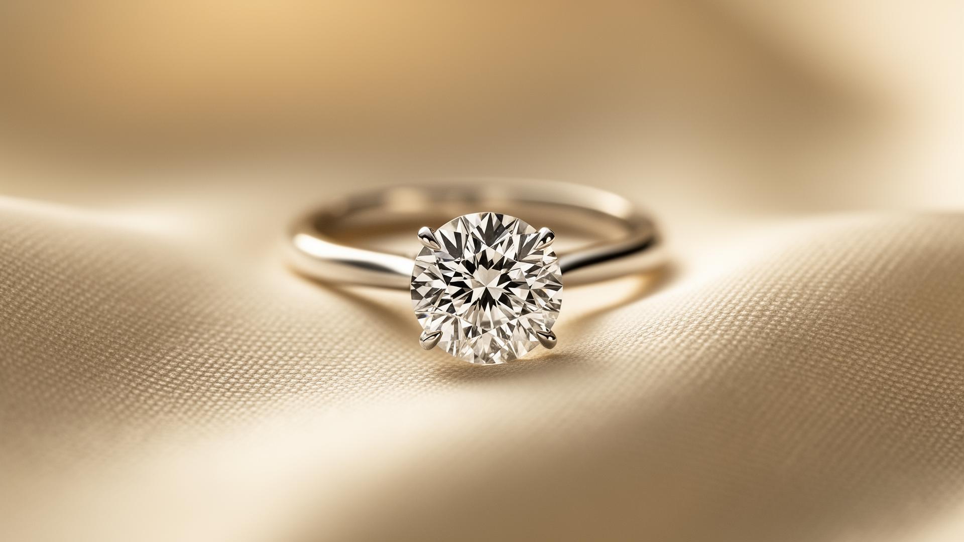 A natural diamond under magnification